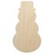Snowman Winter Christmas Solid Unfinished Wood Shape Piece Cutout for DIY Craft Projects
